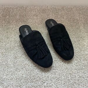 Refresh Black Loafers With Tassel Detail Size 7